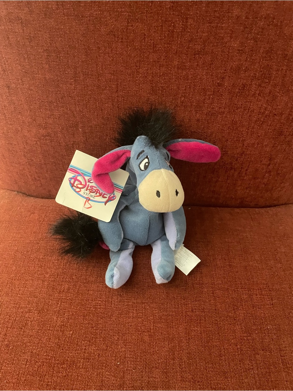 Disney Eeyore Plush - Blue with Pink Ears